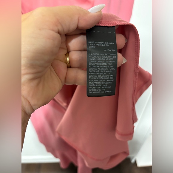 White House Black Market Flounce coral dress size 10 NWT’s - Picture 7 of 13